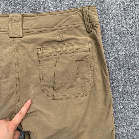 Marmot Pant Womens 6 Tan Convertible Roll Up Capri Stretch Outdoor Nylon Blend - Picture 11 of 15
